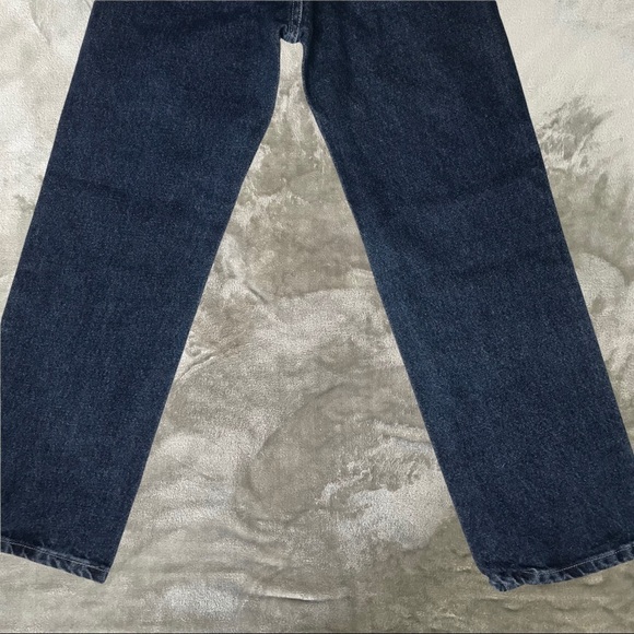 Wrangler Medium Dark Straight Leg Jeans Adjustable Waist Size 12 Slim - Picture 8 of 9